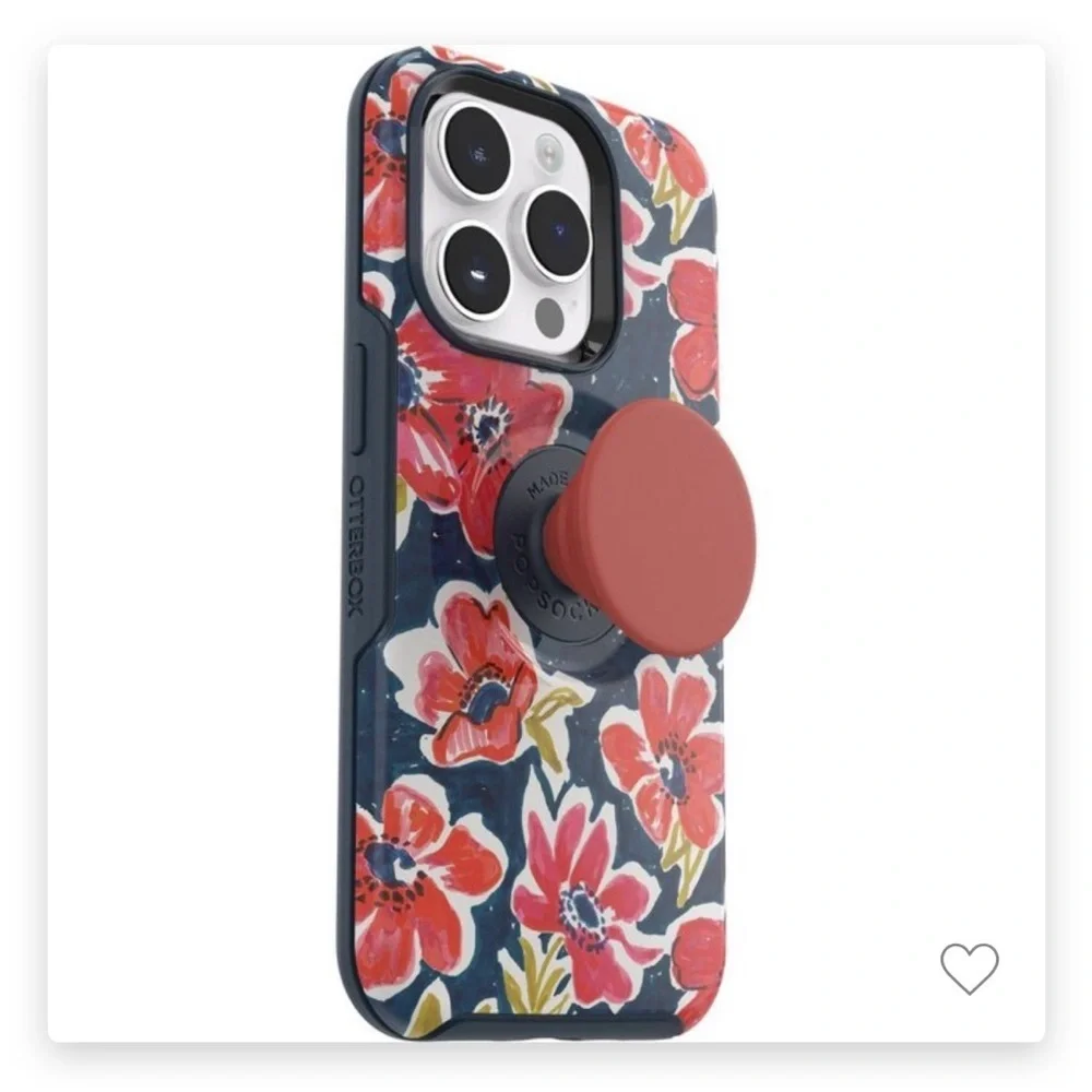NEW OtterBox iPhone 14 Plus + Pop Symmetry Case - Flowerrama